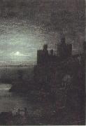 Arthur e.grimshaw Conway Castle,Moonrise (mk37) china oil painting reproduction